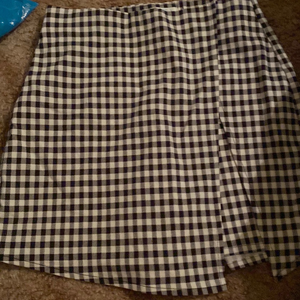 Gingham skort
